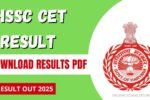 HSSC CET Result 2025 OUT at hssc.gov.in